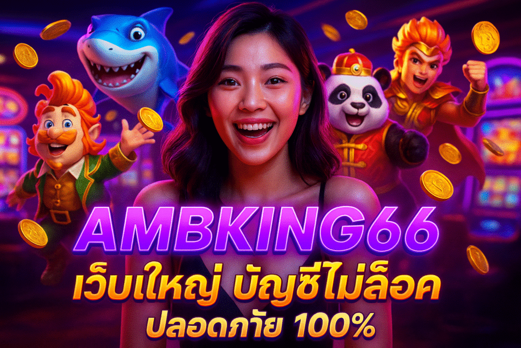 AMBKING66 เว็บใหญ่ บัญชีไม่ล็อค ปลอดภัย 100%