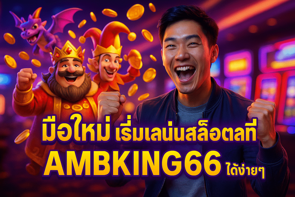มือใหม่ เริ่มเล่นสล็อตที่ AMBKING66 ได้ง่ายๆ
